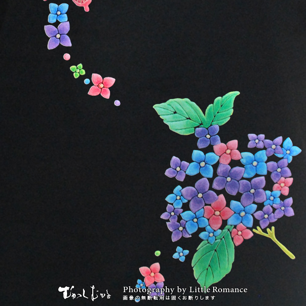 shiki 半袖Tシャツ　紫陽花